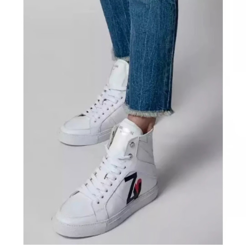 Zadig & Voltaire - White High-Top Sneakers